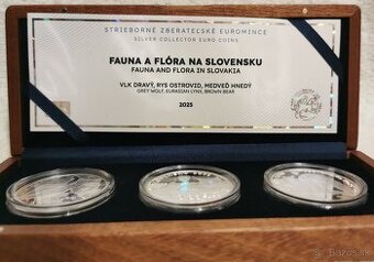 Predám strieborné euromince „Fauna a flóra na Slovensku“