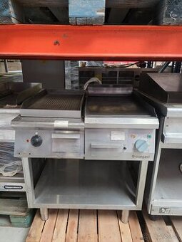 Gastro gril STALGAST 700 –Zostava Hladká + Vrúbkovaná platňa