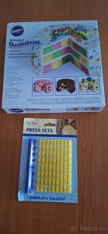 Wilton forma na pečenie torty a vytlačovač nápisov a čísiel