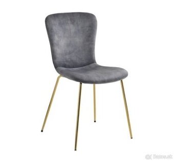 Stoličky JYSK  - jemný zamat 2ks + konzolový stolík FAVI