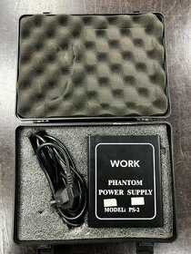 PS2A condenser mic power supply, dual channel 48V phantom fo - 1