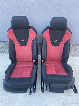 FR športové sedadlá sedačky Seat Leon 2 II 2004-2012 ohrev
