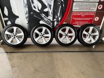 R17 5x112 Borbet + 225/50 zimné continental pneu