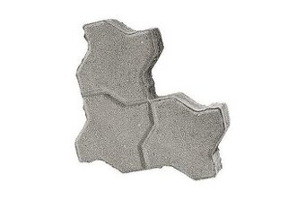 Zámková dlažba Uni-L sivá (17 m², hrúbka 6 cm)
