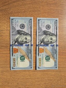 Predám US doláre $100