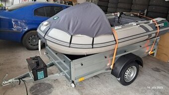 Nafukovací čln Gladiator C 330 Al s elektomotorom a prívesom