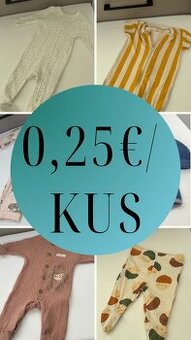 40ks detského oblečenia, veľkosť 56