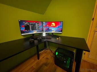 PC set - Pocitac, Monitor 2x, Mys, Klavesnica, Sluchatka