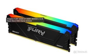 32 GB DDR4 Kingston Fury LED 3600 MHz