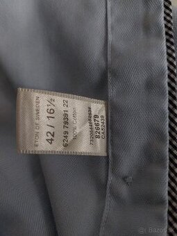 Eton bledomodra pánska košeľa  42