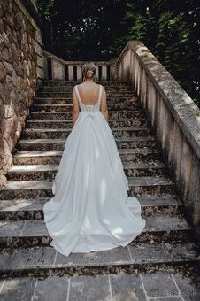 Svadobné satý s vlečkou