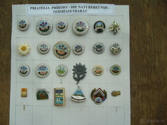 odznaky "Priatelia prírody"