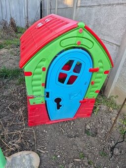 Záhradný plastový domček, šmyklavka