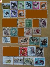 Nádherné poštové známky ZVIERATÁ