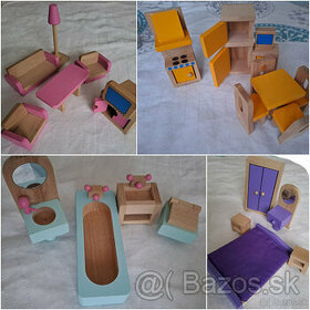 Drevený nábytok pre bábiky - 1