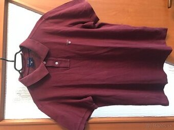 GANT originál bordo pánske polotricko L/XL