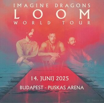 Predám 2 lístky na státie IMAGINE DRAGONS - spolu 165€