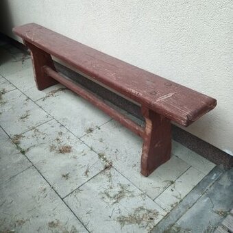 stara lavicka 160cm a stolicka v dobrom stave