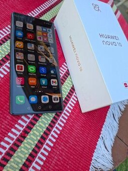 Huawei nova 10 duos čierny v top stave komplet balenie nabíj