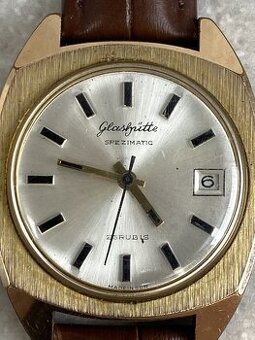 Vintage mechanické hodinky Glashutte Spezimatic 23rubis