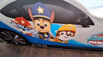 Detská posteľ auto labková patrola paw patrol