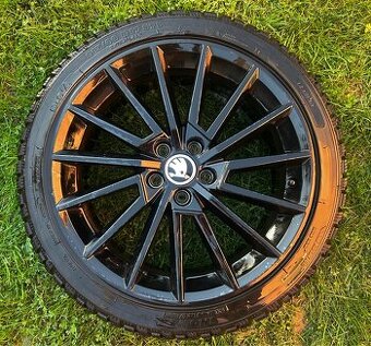 R17 Škoda Torino orig. Disky, 5x100 + zimné pneu 215/40R17