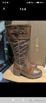 Zimné kožené čižmy S.Oliver