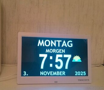 Predám praktické hodiny s budíkmi pre seniorov.