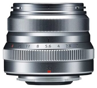 Fujifilm Fujinon XF 35mm f/2 R WR, Strieborný