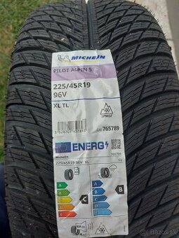 1ks NOVÁ 225/45 R19 96V MICHELIN PILOTALPIN 5, DOT2024 - 1