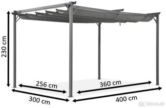 Pergola tarasowa 3x4 m.