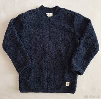 Dievčenská tmavomodrá teplá mikina veľkosť 146/152