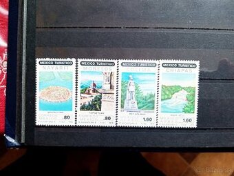 Poštové známky č.692 - Mexiko - pamiatky komplet
