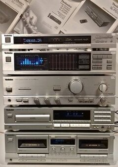 Zostava TECHNICS tuner,equalizer,zosilnovac,CD,2x deck = A02