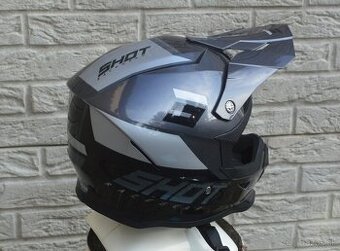 Predám prilba helma shot šedo čierna lak