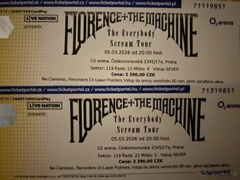 Florence and The Machine koncert Praha 5.3.2026