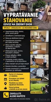 Vypratávanie bytov, domov, pivníc | Sťahovanie