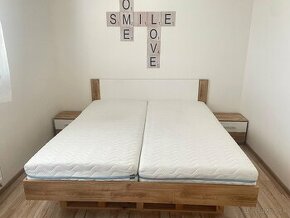 Kompletná spálňa vrátane matracov a roštov a šatníka