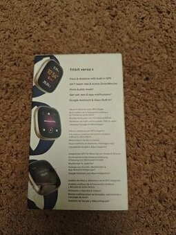 Inteligentné hodinky Fitbit Versa 3 Midnight/Soft Gold Alumi