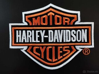 Motorkárska nášivka veľka Harley na chrbát