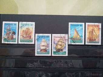 Poštové známky č.747 - Tanzánia - plachetnice