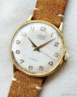 Československé mechanické vintage retro hodinky PRIM Elegant