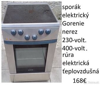 predám sporák aj s káblom rovno do zásuvky 230V