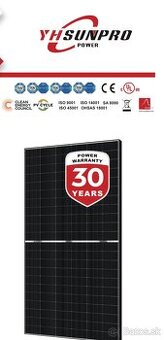 Fotovolticke bifacialne panely sunpro 580w - 1