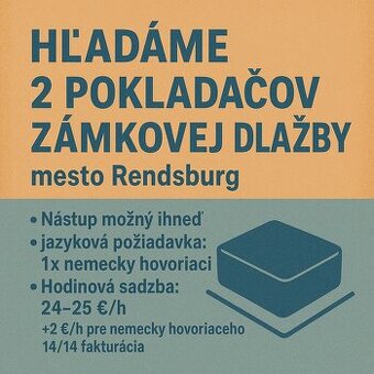 Pokladáč zámkovej dlažby-Nemecko