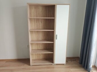 Predám 1 novú skriňu a knižnicu