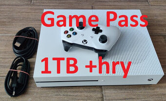 Xbox One S 1TB + Game Pass a hry