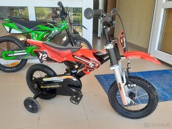 DETSKÝ ZAUJÍMAVÝ BICYKEL HONDA REPSOL VEĽKOSŤ 12