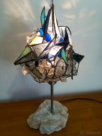 skleněná lampa LEDOVA - vitráž
