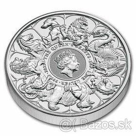investičné strieborne mince - Queen's beasts completer - 1